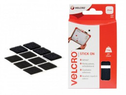 VELCRO Brand VELCRO Brand Stick On Squares 25mm Black Pack of 24 £3.99